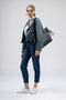 Lucky Bees 355 v2 Bolso Tote Gris y Negro